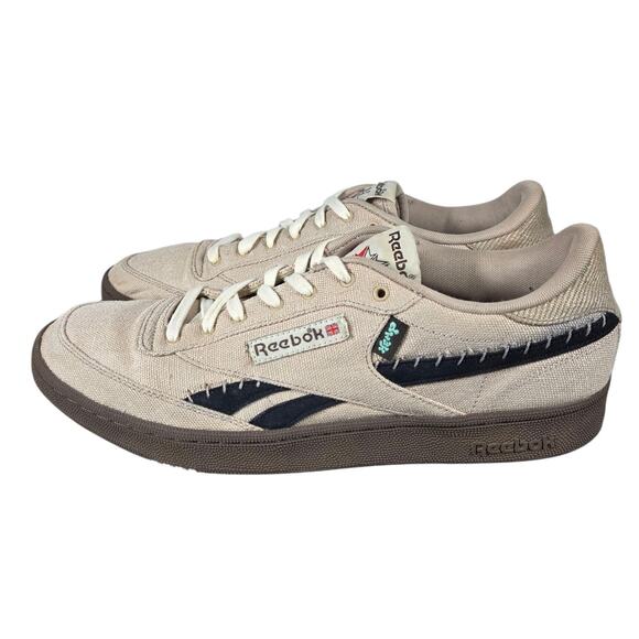 Reebok Club C Hemp Shoes Mens 13 Canvas Sustainable Revenge Vintage Sneakers